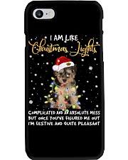 Christmas Lights - Yorkipoo Phone Case tile