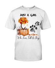 Fall And Dog Premium Fit Mens Tee tile