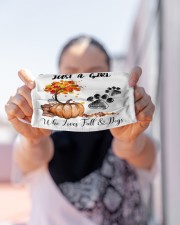 Fall And Dog Cloth face mask aos-face-mask-lifestyle-07