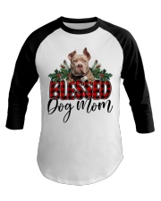Blessed Dog Mom - American Bully Baseball Tee tile