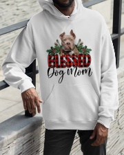 Blessed Dog Mom - American Bully Hooded Sweatshirt apparel-hooded-sweatshirt-lifestyle-front-11