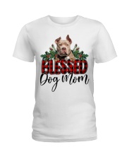 Blessed Dog Mom - American Bully Ladies T-Shirt tile