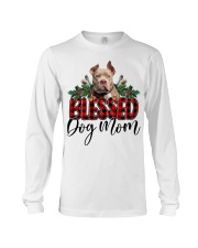 Blessed Dog Mom - American Bully Long Sleeve Tee tile