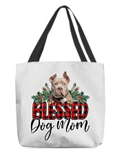 Blessed Dog Mom - American Bully All-Over Tote tile