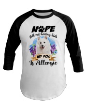 Allergic - Japanese Spitz Baseball Tee tile