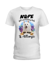 Allergic - Japanese Spitz Ladies T-Shirt tile
