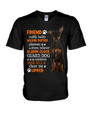 Playmate - Miniature Pinscher 2 V-Neck T-Shirt tile