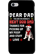 Christmas Dad - Pitbull 2 Phone Case tile