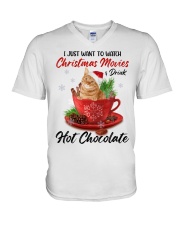 Hot Chocolate - Cat 2 V-Neck T-Shirt tile