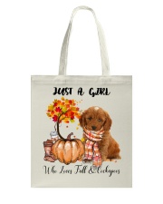 Fall And - Cockapoo 1 Tote Bag tile