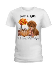 Fall And - Cockapoo 1 Ladies T-Shirt tile