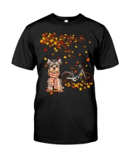 Autumn Tree - Yorkshire Terrier Premium Fit Mens Tee tile