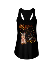 Autumn Tree - Yorkshire Terrier Ladies Flowy Tank tile