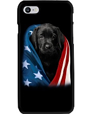 American flag - Labrador Phone Case tile