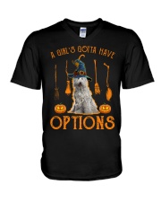 Options - Komondor V-Neck T-Shirt tile