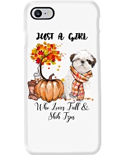 Fall And - Shih Tzu Phone Case tile