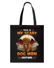 Scary Costume - RED Cockapoo Tote Bag tile