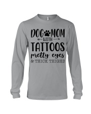 Dog Mom Tattoos Pretty Eyes Long Sleeve Tee tile