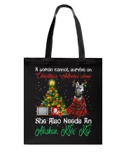 Christmas Alone - Alaskan Klee Kai Tote Bag tile