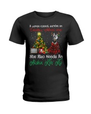 Christmas Alone - Alaskan Klee Kai Ladies T-Shirt tile