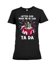 God Said - Shetland Sheepdog 1 Premium Fit Ladies Tee tile