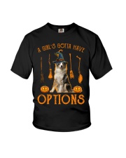 Options - BLUE MERLE Australian Shepherd Youth T-Shirt tile