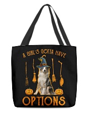 Options - BLUE MERLE Australian Shepherd All-Over Tote tile