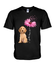 Daisy Ribbon - GOLDEN Cocker Spaniel V-Neck T-Shirt tile