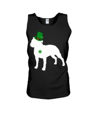 Lucky Shamrock - Pitbull Unisex Tank tile