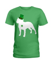 Lucky Shamrock - Pitbull Ladies T-Shirt tile