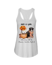 Fall And - miniature Australian Shepherd Ladies Flowy Tank tile