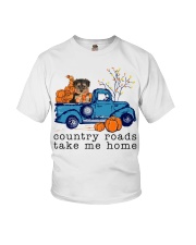 Blue Car - Yorkipoo Youth T-Shirt tile
