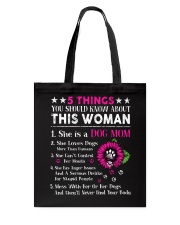 5 things - Dog Mom Tote Bag tile