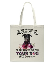 At The End - Beauceron Tote Bag tile
