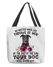 At The End - Beauceron All-Over Tote tile