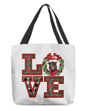 Christmas Love - Doberman 1 All-Over Tote tile