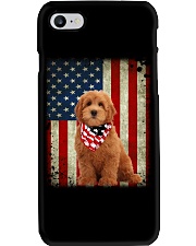 Goldendoodle - American Flag Phone Case tile
