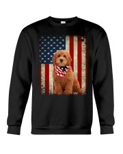 Goldendoodle - American Flag Crewneck Sweatshirt tile
