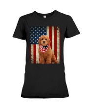 Goldendoodle - American Flag Premium Fit Ladies Tee tile
