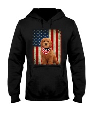 Goldendoodle - American Flag Hooded Sweatshirt tile