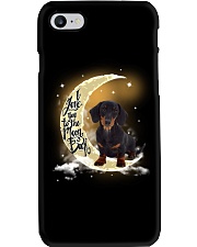 Moon n Back - Dachshund 5 Phone Case tile