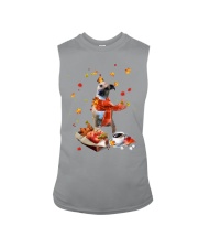 Autumn Leaves Black Mouth Cur Sleeveless Tee tile