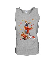 Autumn Leaves Black Mouth Cur Unisex Tank tile