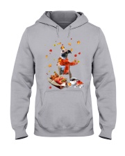Autumn Leaves Black Mouth Cur Hooded Sweatshirt tile