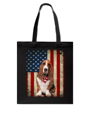 Basset Hound - American Flag Tote Bag tile