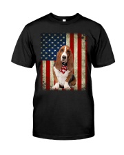 Basset Hound - American Flag Premium Fit Mens Tee tile