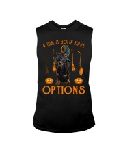 Options - BLACK Dachshund Sleeveless Tee tile