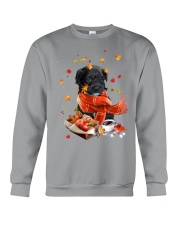 Autumn Leaves BLACK Maltipoo Crewneck Sweatshirt tile