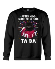 God Said - BLACK Pomeranian Crewneck Sweatshirt tile