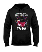 God Said - BLACK Pomeranian Hooded Sweatshirt tile